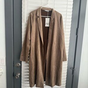 Zara Women's Tan Trench Coat